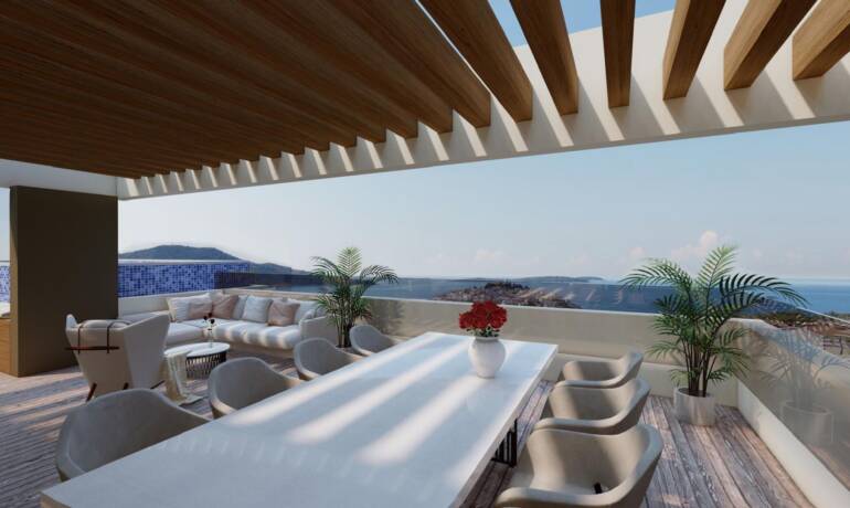 Luxus-Penthouse mit Meerblick